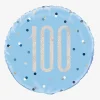 Store Unique Party Helium Balloon 100 Years Blue And Holographic