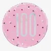 Flash Sale Unique Party Helium Balloon 100 Years Pink And Holographic
