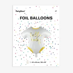 Fashion Party Deco Hello Baby Bodysuit Balloon
