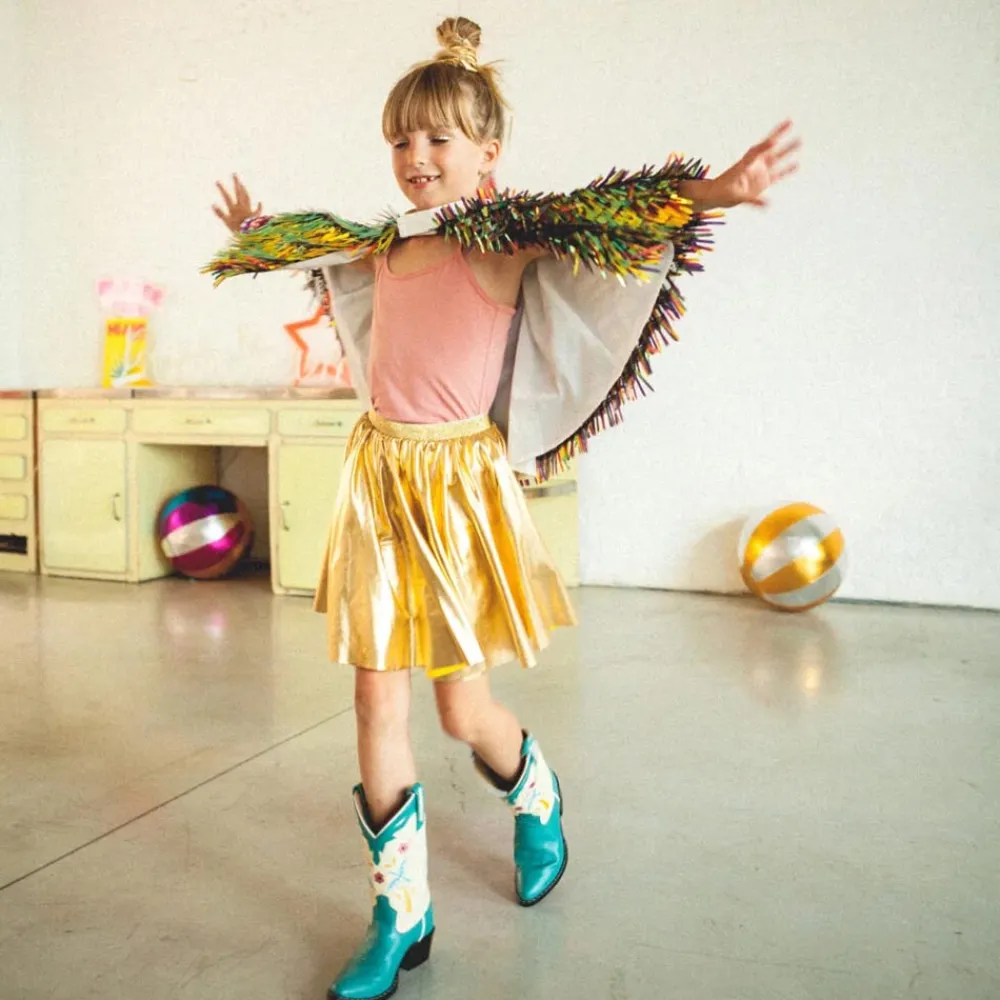 Outlet Ratatam Holographic Fringed Cape