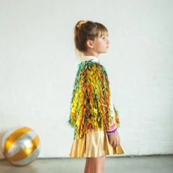 Outlet Ratatam Holographic Fringed Cape