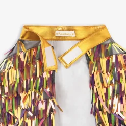 Outlet Ratatam Holographic Fringed Cape