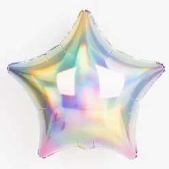 New Amscan Holographic Pastel Star Balloon