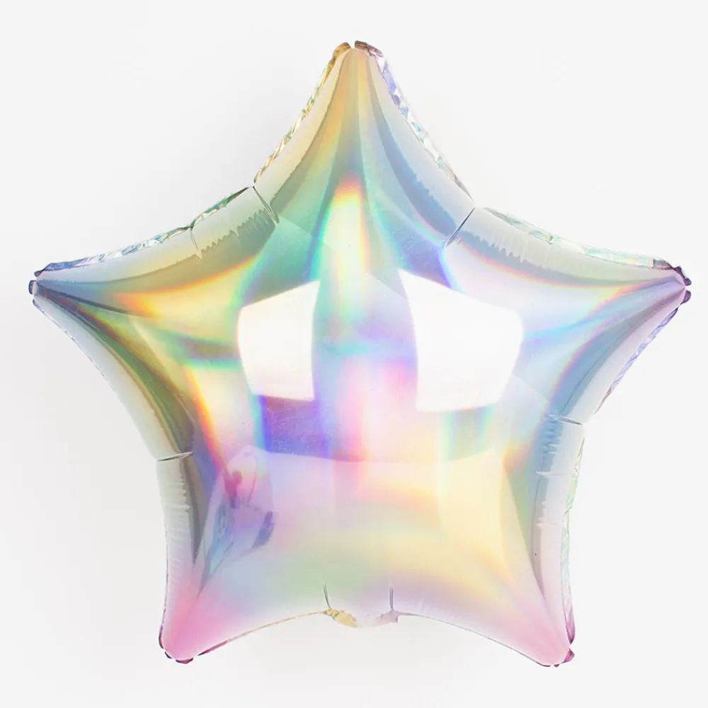 New Amscan Holographic Pastel Star Balloon
