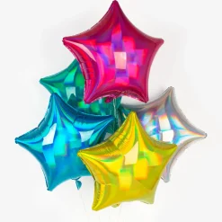 Cheap Amscan Holographic Silver Star Balloon