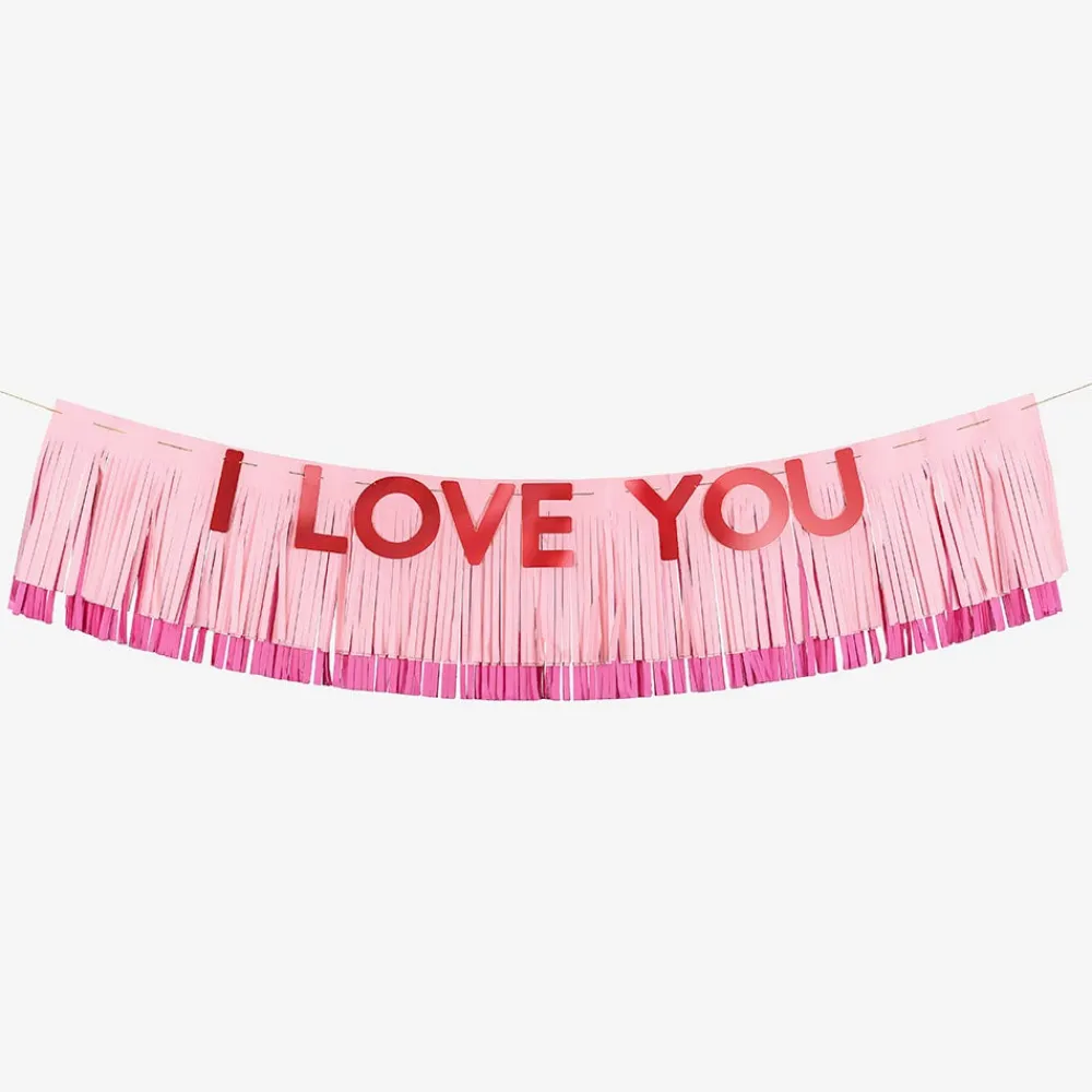 Best Party Deco I Love You Fringe Garland