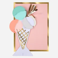 Hot Meri Meri Ice Cream Pop Up Card