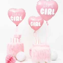 Clearance Party Deco It'S A Girl Pink Heart Balloon