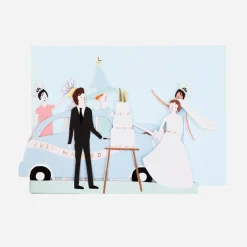 Hot Meri Meri Just Married Accordion Card
