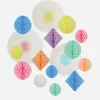 Clearance Meri Meri Kit Of 16 Pastel Paper Lanterns