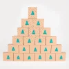 Clearance Rico Design Kraft Advent Calendar With Gold Stars