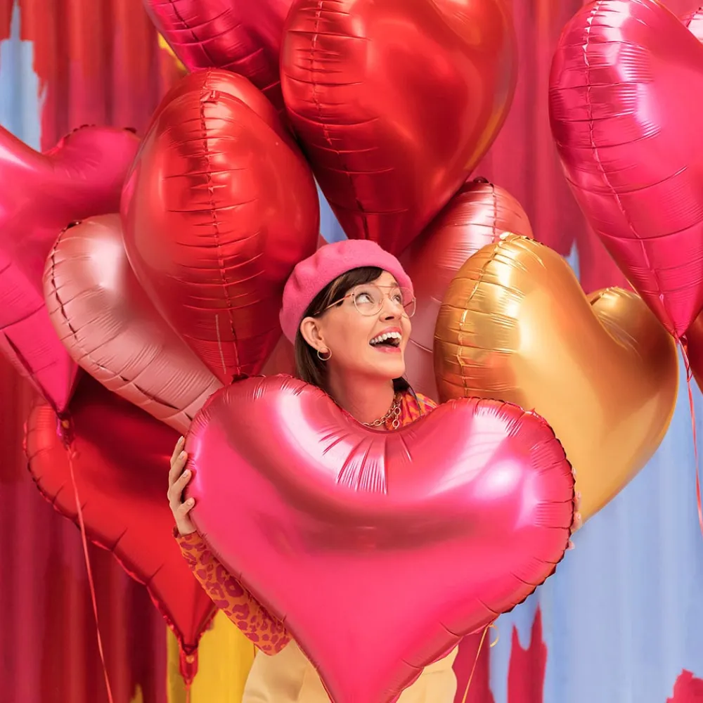 New Party Deco Large Red Heart Foil Balloon