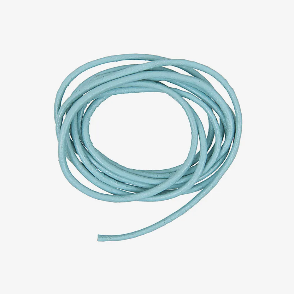 Flash Sale Rico Design Light Blue Leather Cord