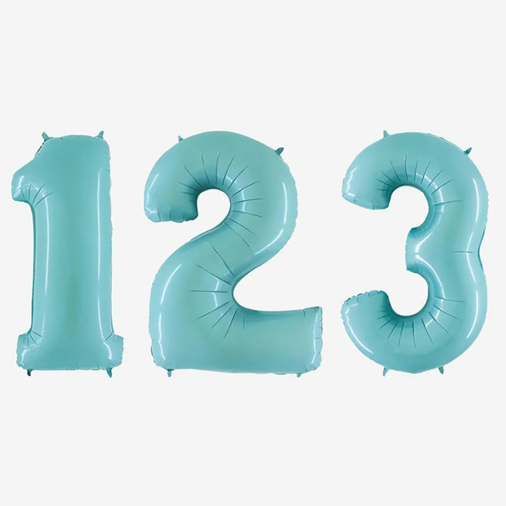 Cheap PMS Ballon Light Blue Number Balloon (Small Size)
