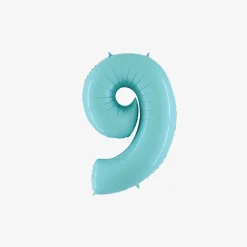 Cheap PMS Ballon Light Blue Number Balloon (Small Size)