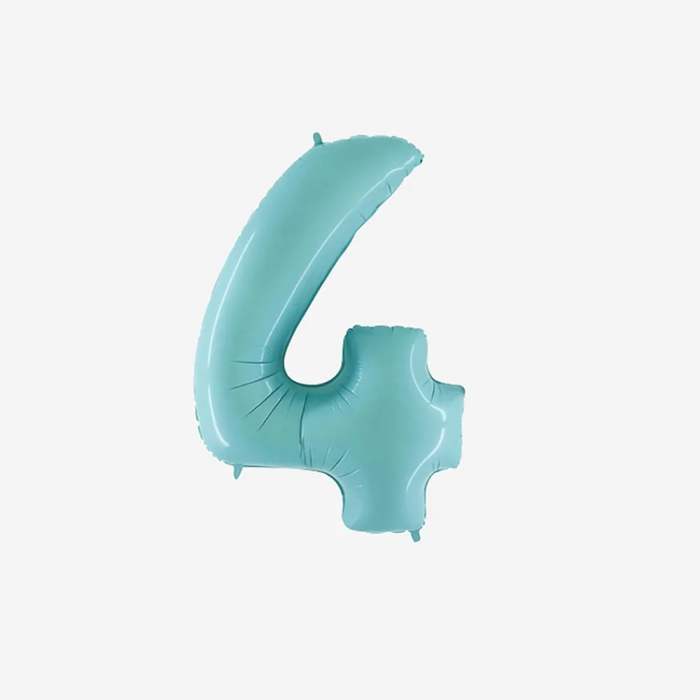 Cheap PMS Ballon Light Blue Number Balloon (Small Size)