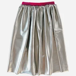 Outlet Ratatam Long Silver Skirt