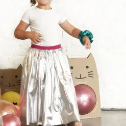 Outlet Ratatam Long Silver Skirt