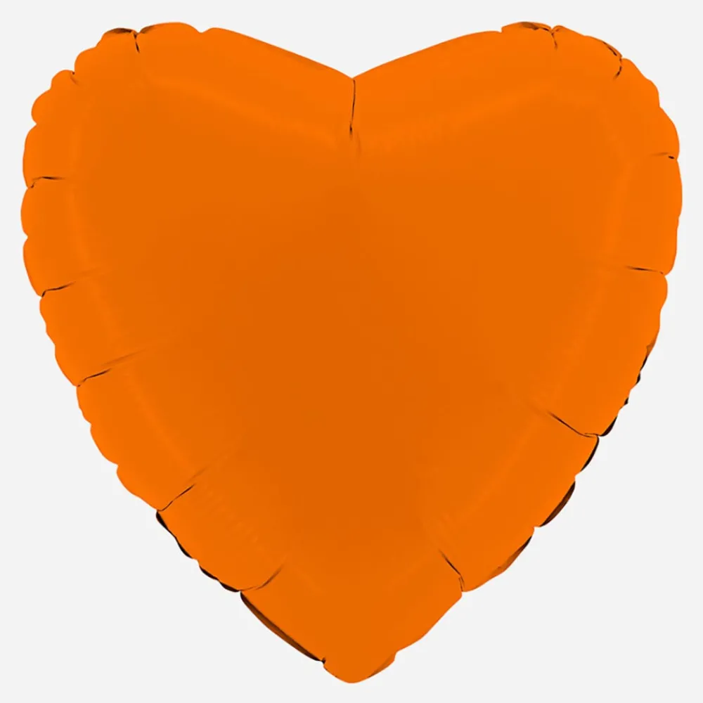 New Grabo Balloons Matt Orange Heart Balloon