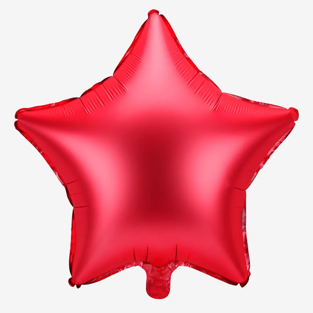 Clearance Party Deco Matt Red Star Balloon