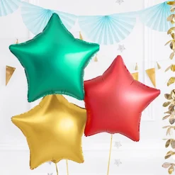 Clearance Party Deco Matt Red Star Balloon