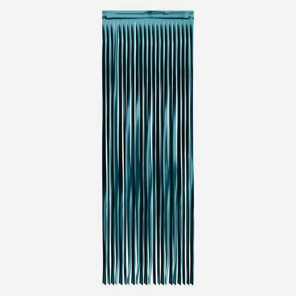 Outlet Petit Clown Matte Lame Curtain - Petrol Blue