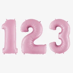 Best PMS Ballon Matte Pink Number Balloon (Small Size)