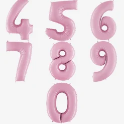 Best PMS Ballon Matte Pink Number Balloon (Small Size)