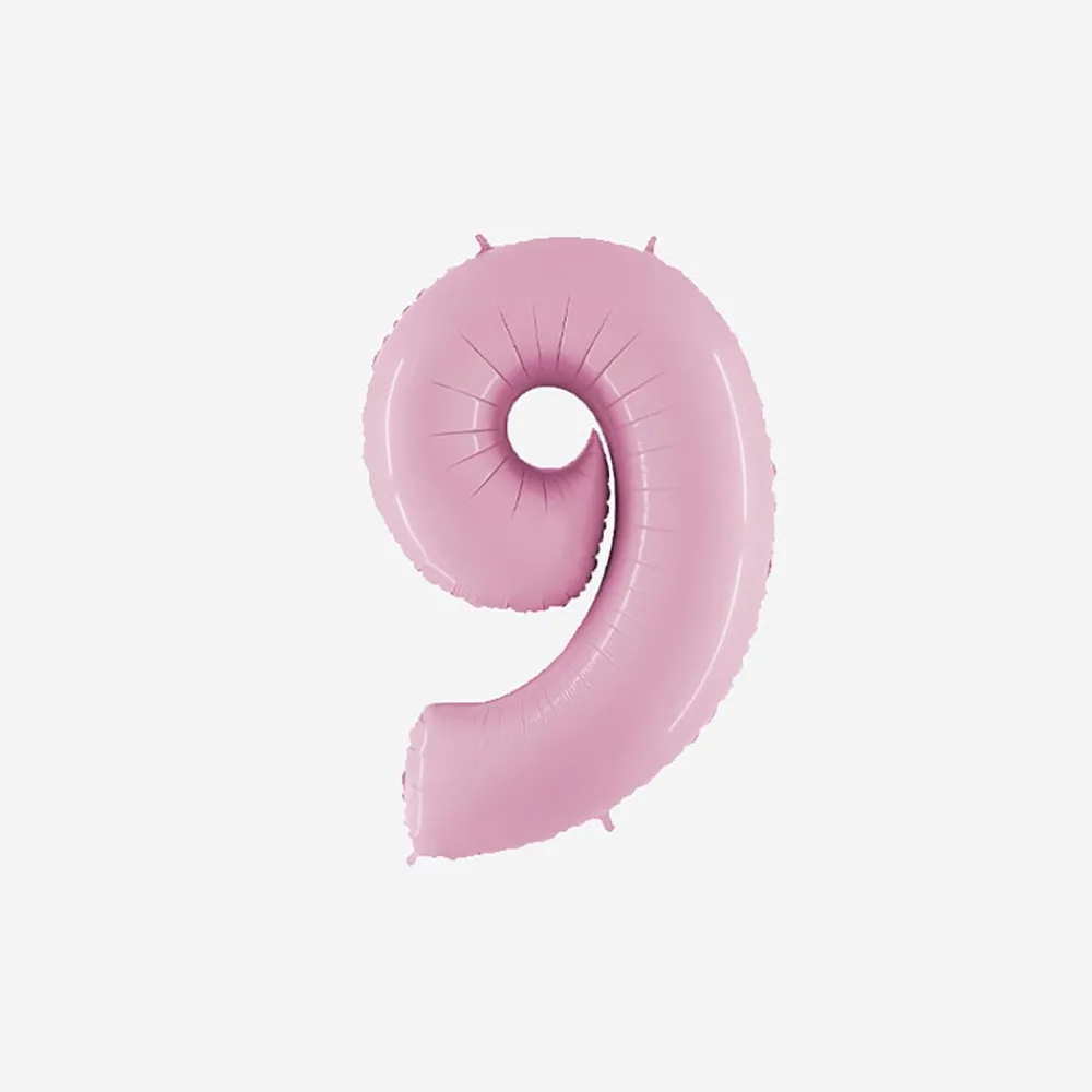 Best PMS Ballon Matte Pink Number Balloon (Small Size)