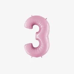 Best PMS Ballon Matte Pink Number Balloon (Small Size)
