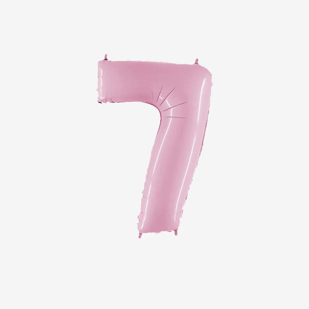 Best PMS Ballon Matte Pink Number Balloon (Small Size)