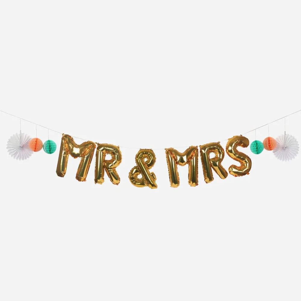 New Meri Meri Mr. And Mrs. Wedding Balloon Garland