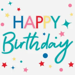 Sale Ginger Ray Multico Happy Birthday Window Stickers