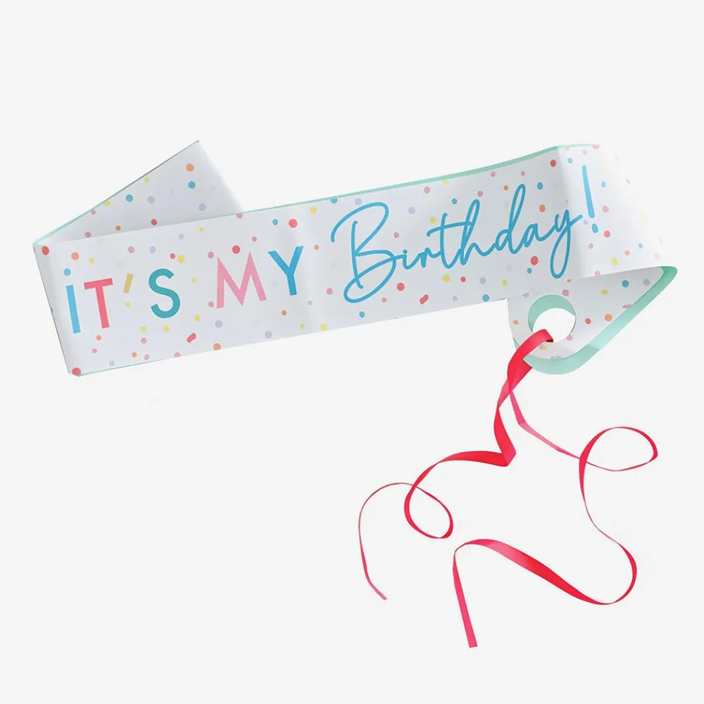 Discount Ginger Ray Multicolor Belt" It'S="" My="" Birthday""="