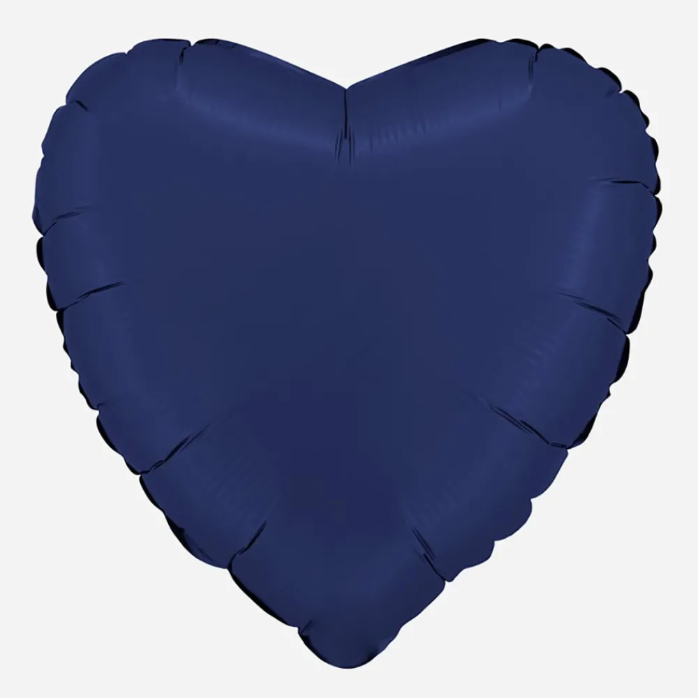 Flash Sale Grabo Balloons Navy Blue Satin Heart Balloon