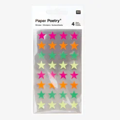 Shop Rico Design Neon Star Stickers