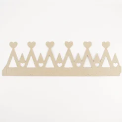 Shop Party Deco Paper Crown - Glitter And Gold Hearts