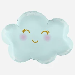 Cheap Grabo Balloons Pastel Blue Smiling Cloud Balloon