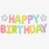 Flash Sale Party Deco Pastel Happy Birthday Letter Balloons