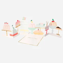 Clearance Meri Meri Pastry Accordion Card: Happy Birthday