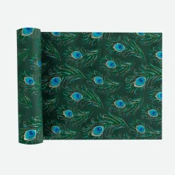 Store Arty Fêtes Factory Peacock Velvet Table Runner