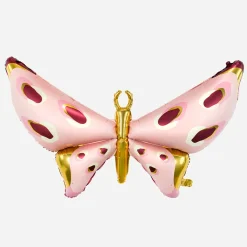 Shop Party Deco Pink And Gold Butterfly Balloon