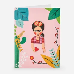 Outlet Noodoll Pink Frida Greeting Card And Bookmark