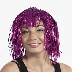 Fashion Petit Clown Pink Mylar Wig