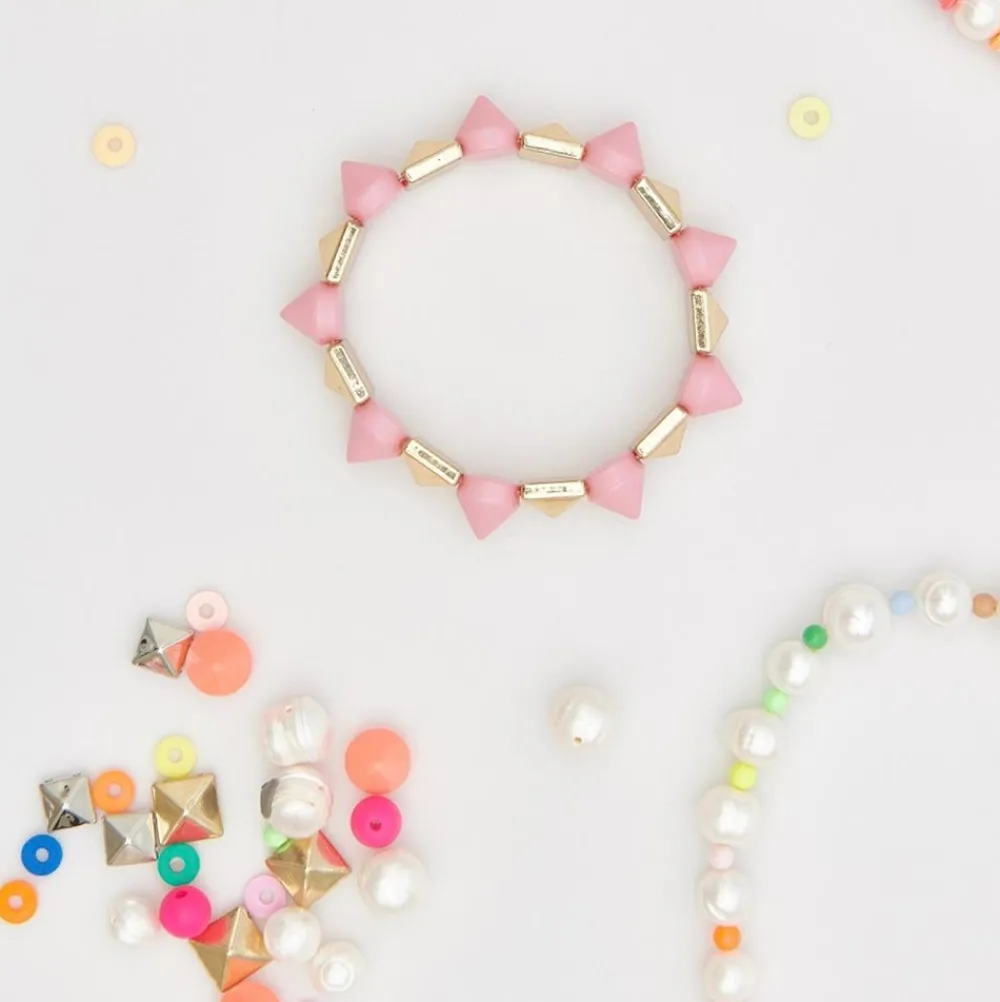 Hot Rico Design Pink Round Beads