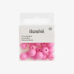 Cheap Rico Design Pink Round Beads
