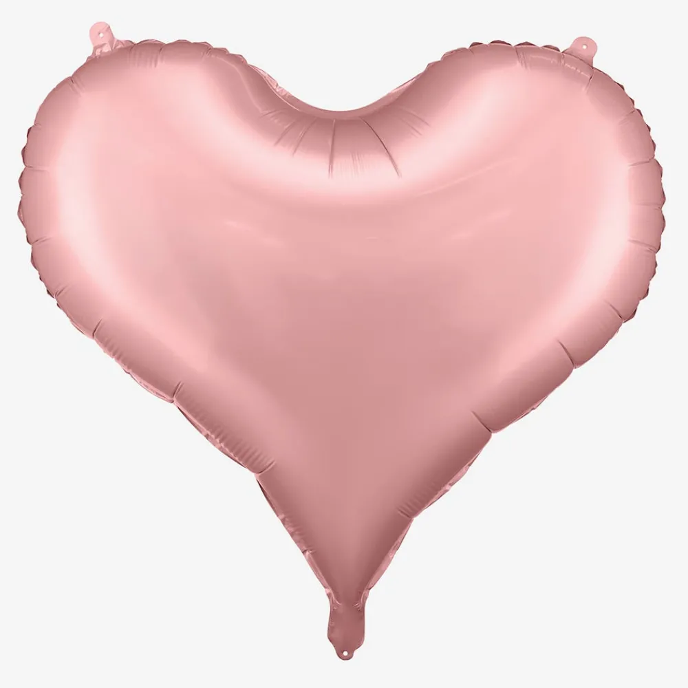 Best Sale Party Deco Pink Satin Heart Balloon