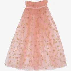 Fashion Meri Meri Pink Star Tulle Cape, 3-6 Years