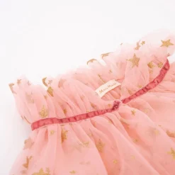 Fashion Meri Meri Pink Star Tulle Cape, 3-6 Years