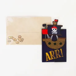 Sale Amscan Pirate Birthday Invitation (8)